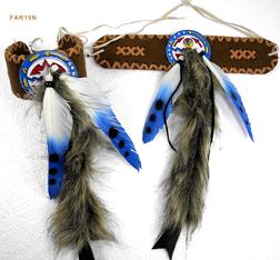 Indianer Oberarmschmuck mit Federn Armband