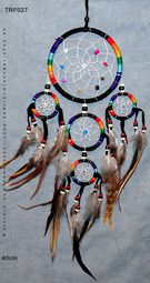 Traumfänger Mythologie Indianer Länge 45 cm Dreamcatcher: Vier Elemente 